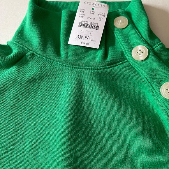 NEW Bundle of two J Crew Crewcuts button neck sweatshirts fleece - Picture 10 of 13